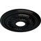 Ekena Millwork Galway Ceiling Medallion (Fits Canopies up to 3 1/4"), 15 3/4"OD x 3 1/4"ID x 1"P, Jet Black CM15GABLF - alternate 2